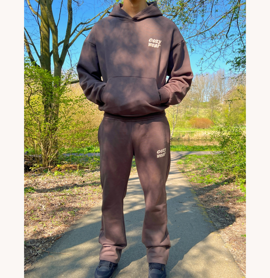 COZY WEAR CACAO BASIC SWEATPANTS